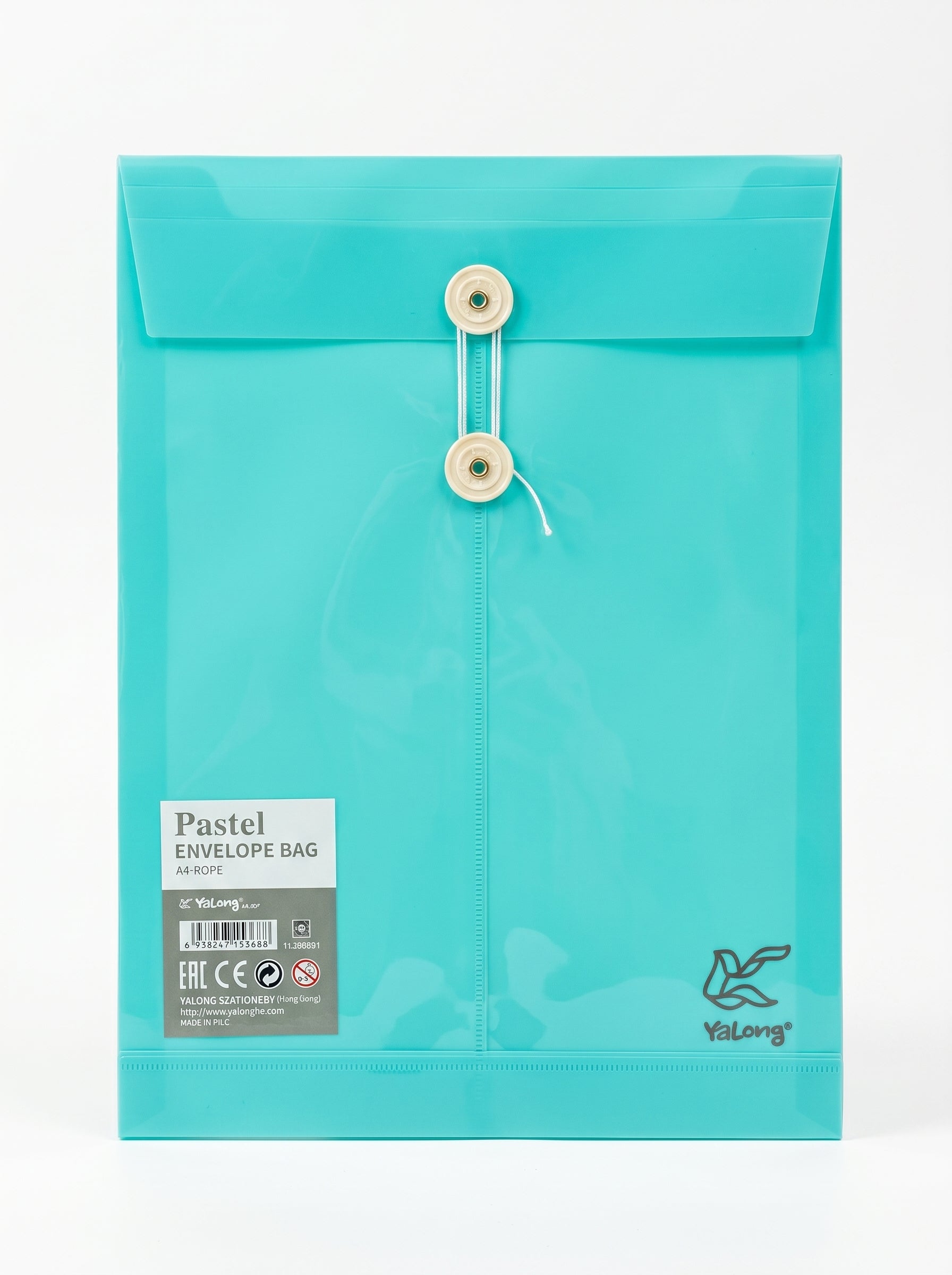 Enveloppe en Plastique Pastel Yalong To Go en Couleur – Pochette Document Haute Qualité