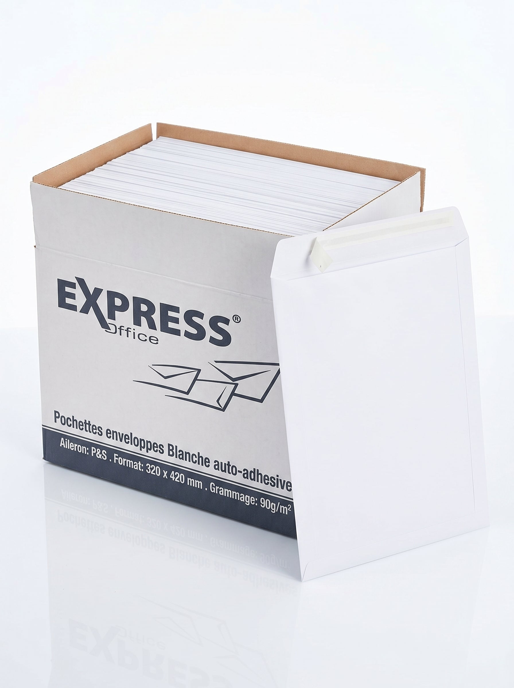 Enveloppe blanche 320x420 Express Office - Lot de 250 Hautne Qualité