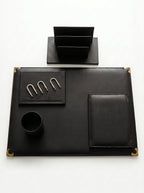 Ensemble de Bureau en cuir Complet - Accessoires de Bureau Pro