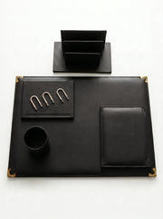 Ensemble de Bureau en cuir Complet - Accessoires de Bureau Pro