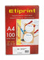 Lot etiquete adhèsive blanches A4 /100sheets 210*37mm - etiprint Multi-usage