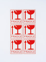 Etiquettes adhesive fragile 43f - Autocollants Sécurité Colis