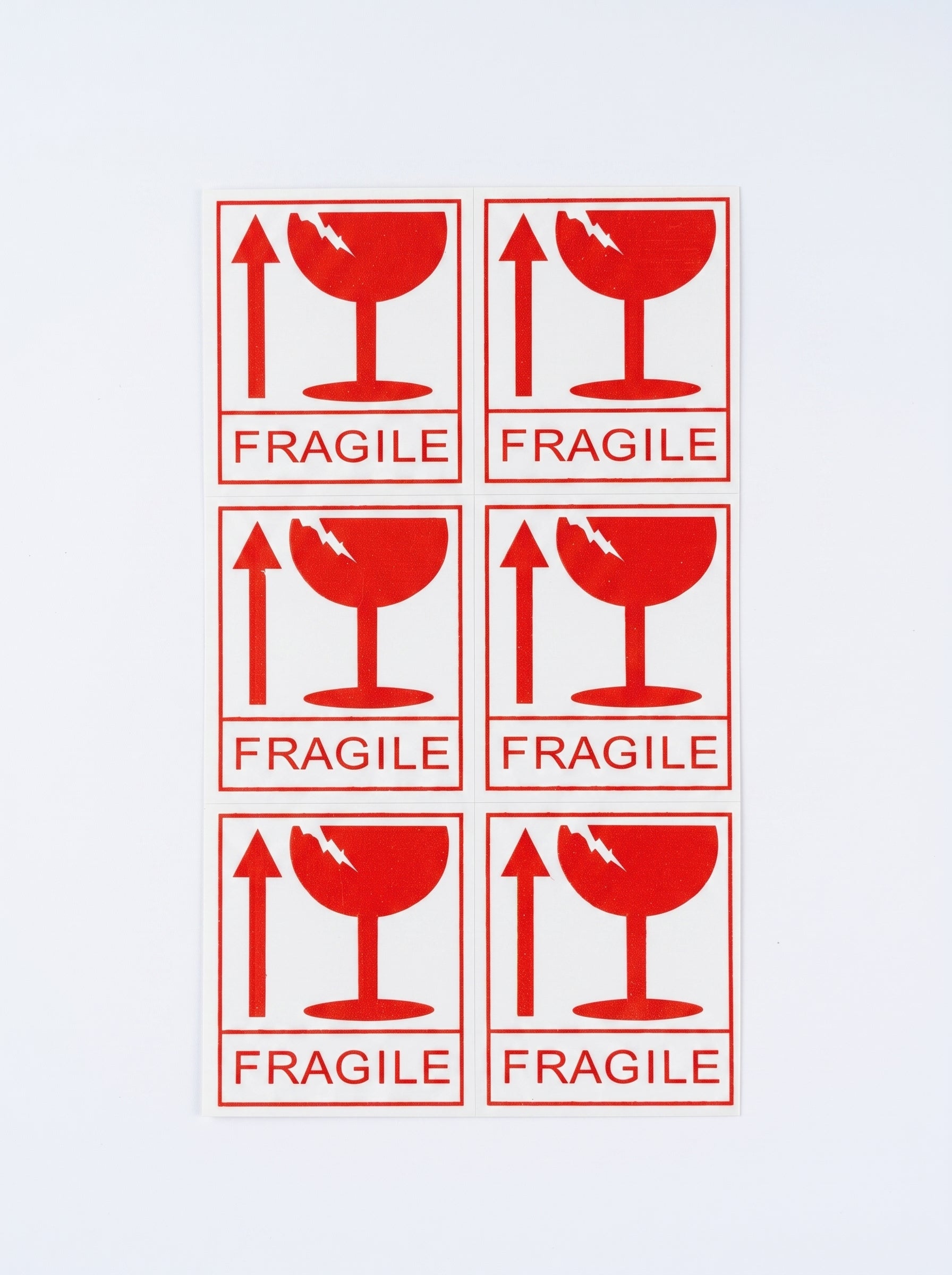 Etiquettes adhesive fragile 43f - Autocollants Sécurité Colis