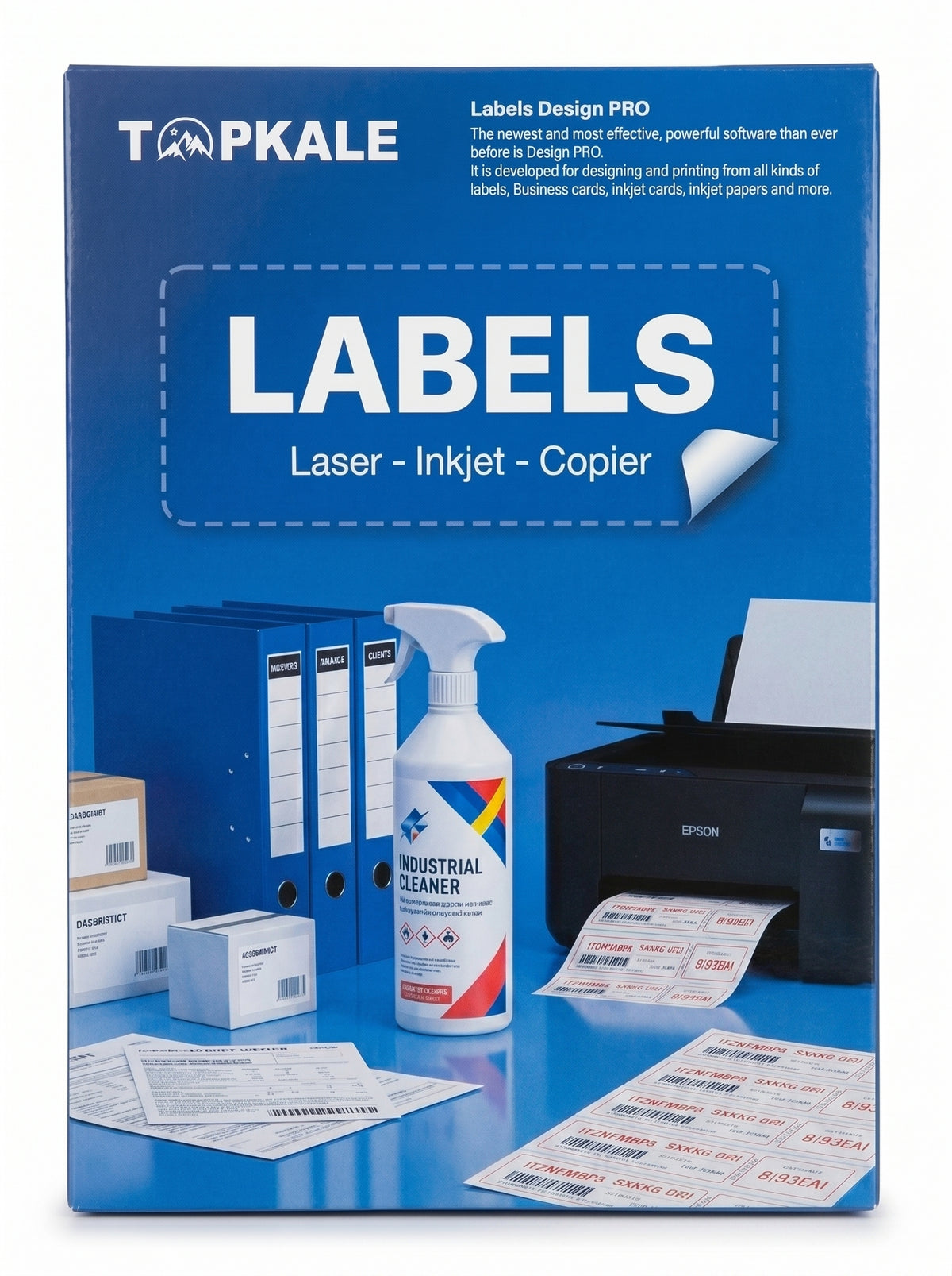 Etiquettes adhesive labels A4 100F - Papier Autocollant de Qualité