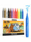 Feutres Marqueurs Acryliques Brush MOBEE - 12 Couleurs