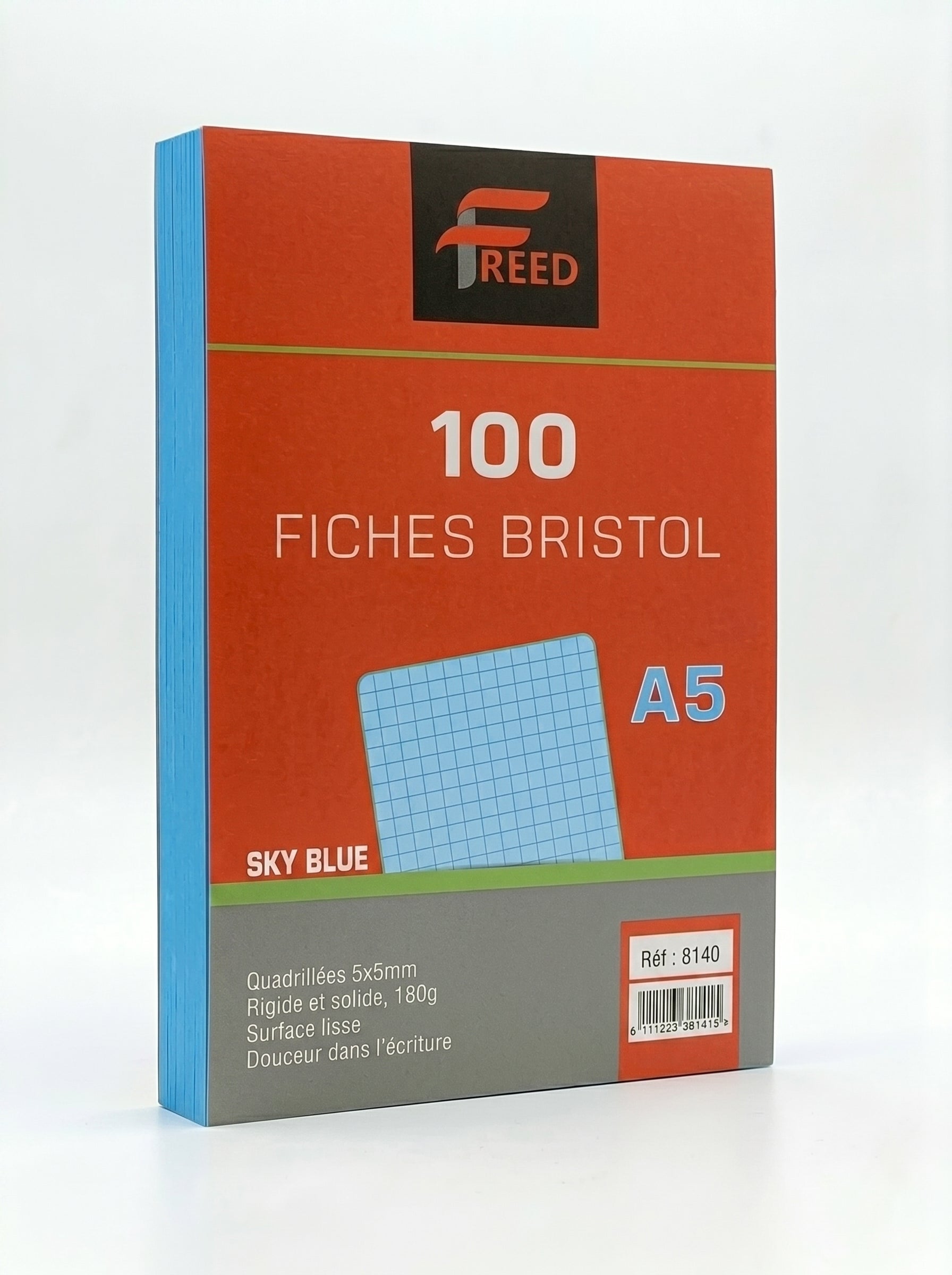 Fiche bristol A5 blanc et couleur / freed - Pack Spécial Révision