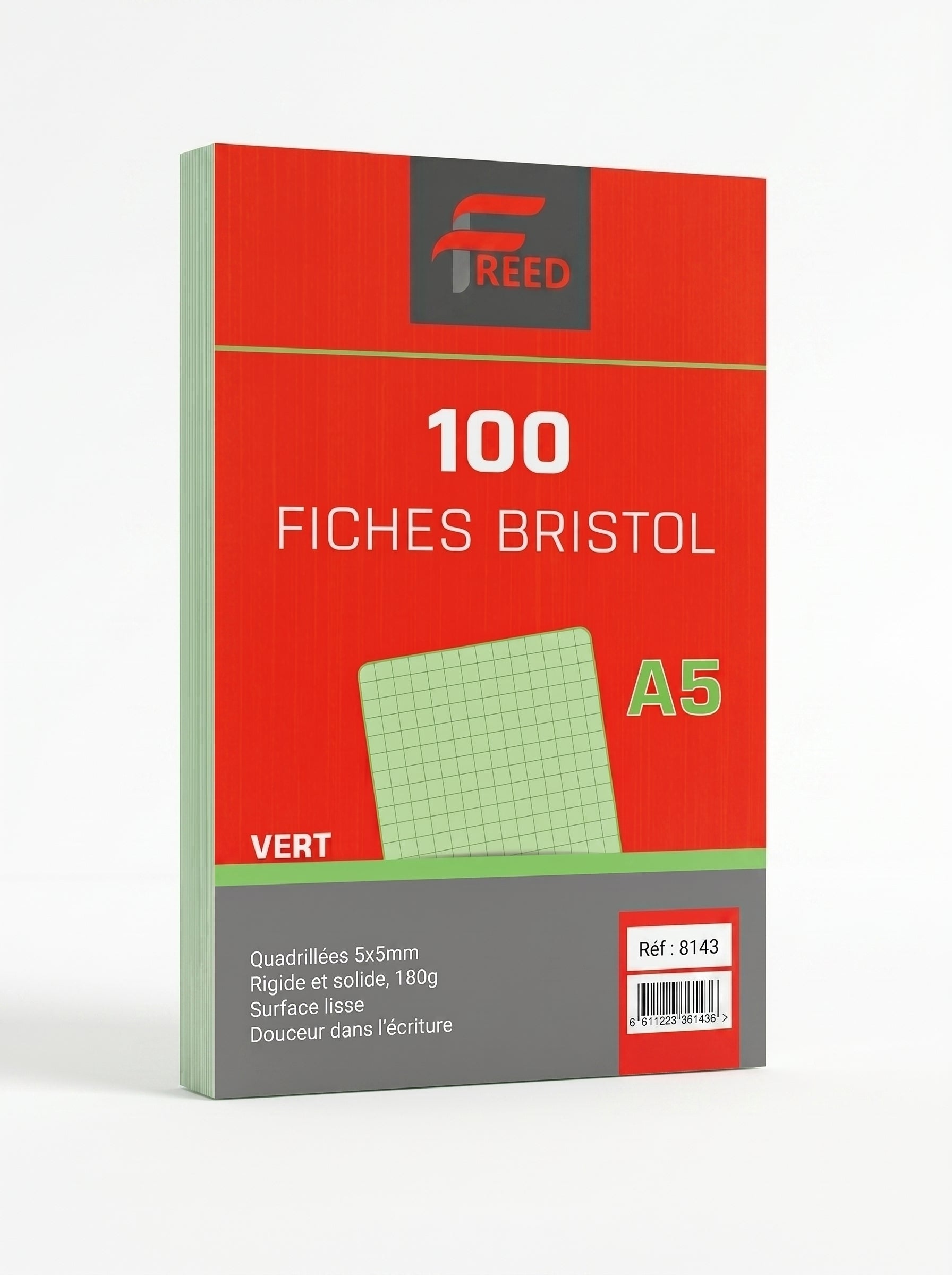 Fiche bristol A5 blanc et couleur / freed - Pack Spécial Révision