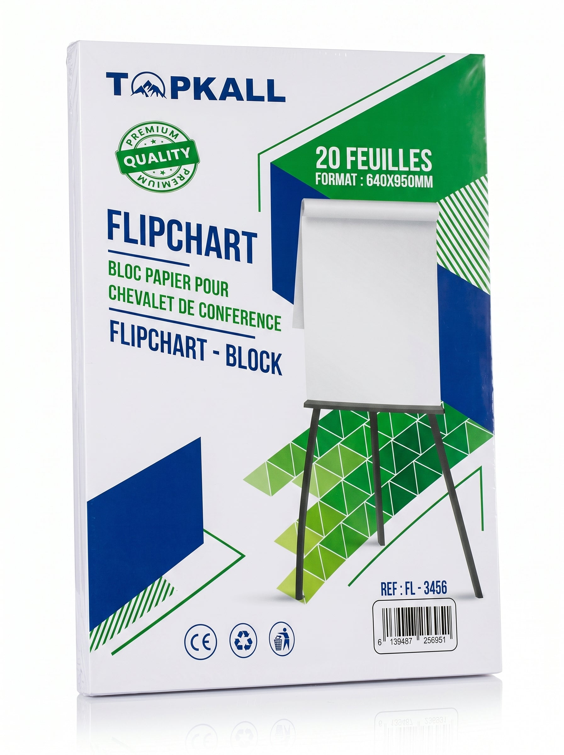 Bloc papier flipchart | Papier de conférence haute qualité