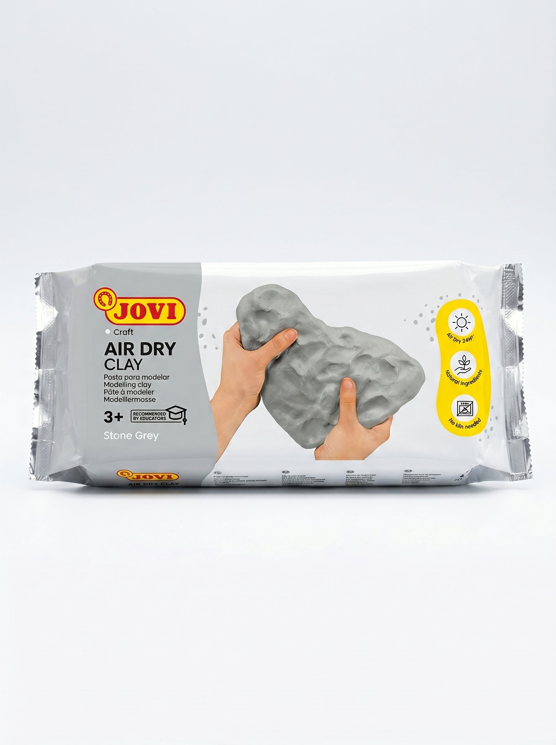 Argile Autodurcissante Gris JOVI 1000g - Pâte à Modeler Image principale du produit