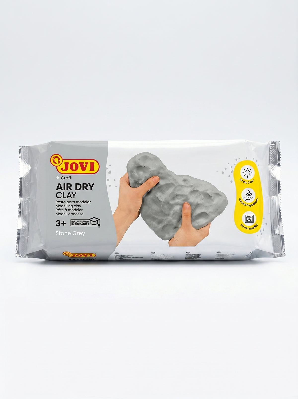 Argile Autodurcissante Gris JOVI 1000g - Pâte à Modeler
