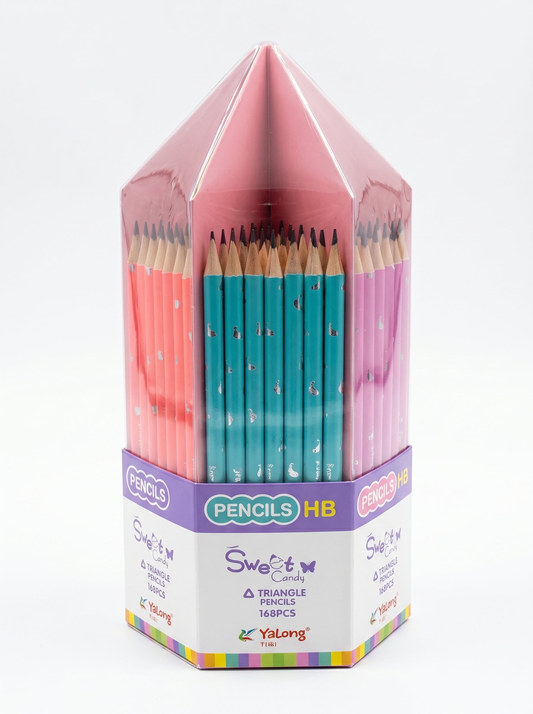Crayon HB 168 pièces – Pot de crayons graphite Yalong To Go