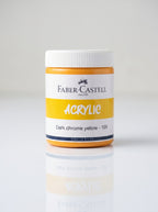 Peinture acrylique Faber-Castell 140ml - Couleurs vives et opaques