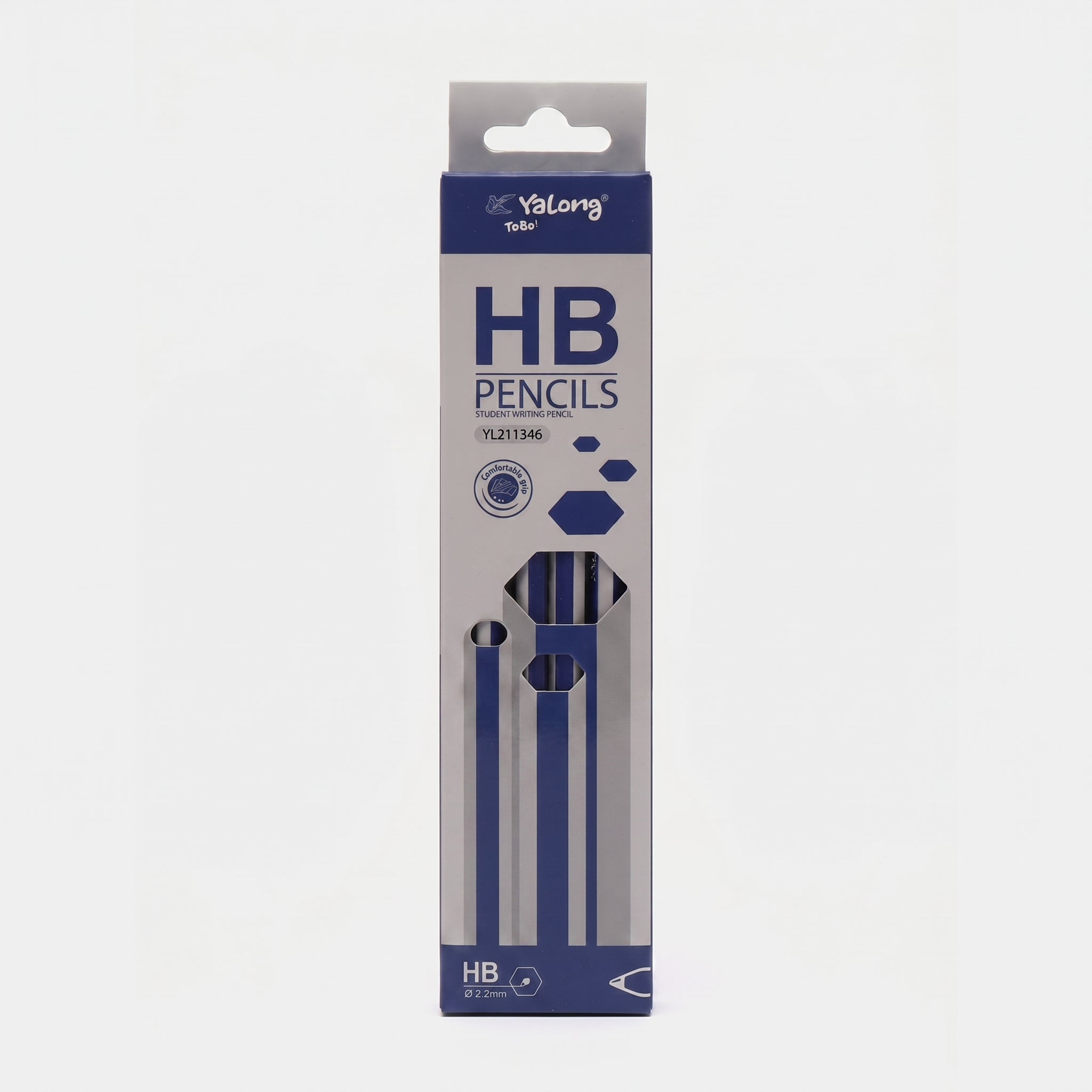 Coffret de 12 : Crayon à papier HB noir Yalong - Qualité Supérieure Image secondaire du produit
