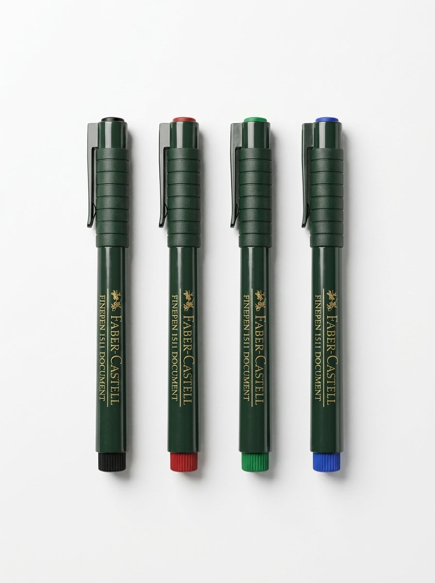 Stylo Finepen Faber-Castell 0.4 mm - Pointe Fine Précision