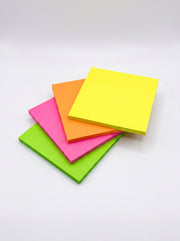 Post-it Transparent Fluo 76x76mm 50 Feuilles – Bloc Notes Adhésif