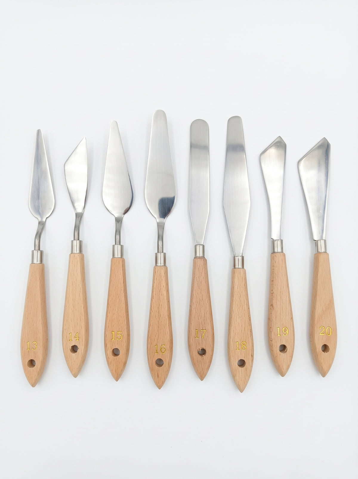 Couteau à palette métal et en bois TOPKALL – Outil de peinture artistique