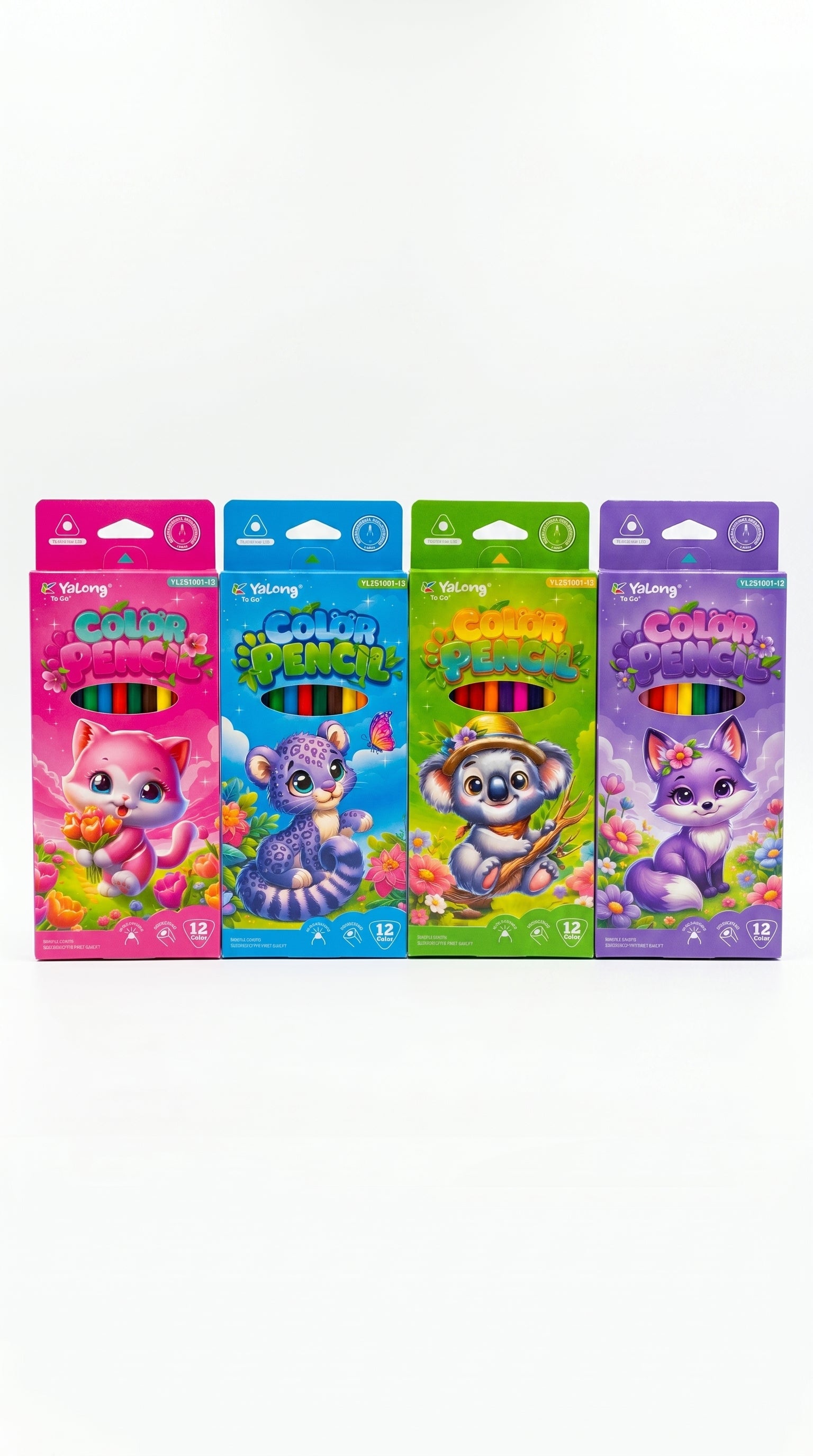 Crayons de Couleur Yalong To Go – Set de 12 Pièces | Fournitures Scolaires