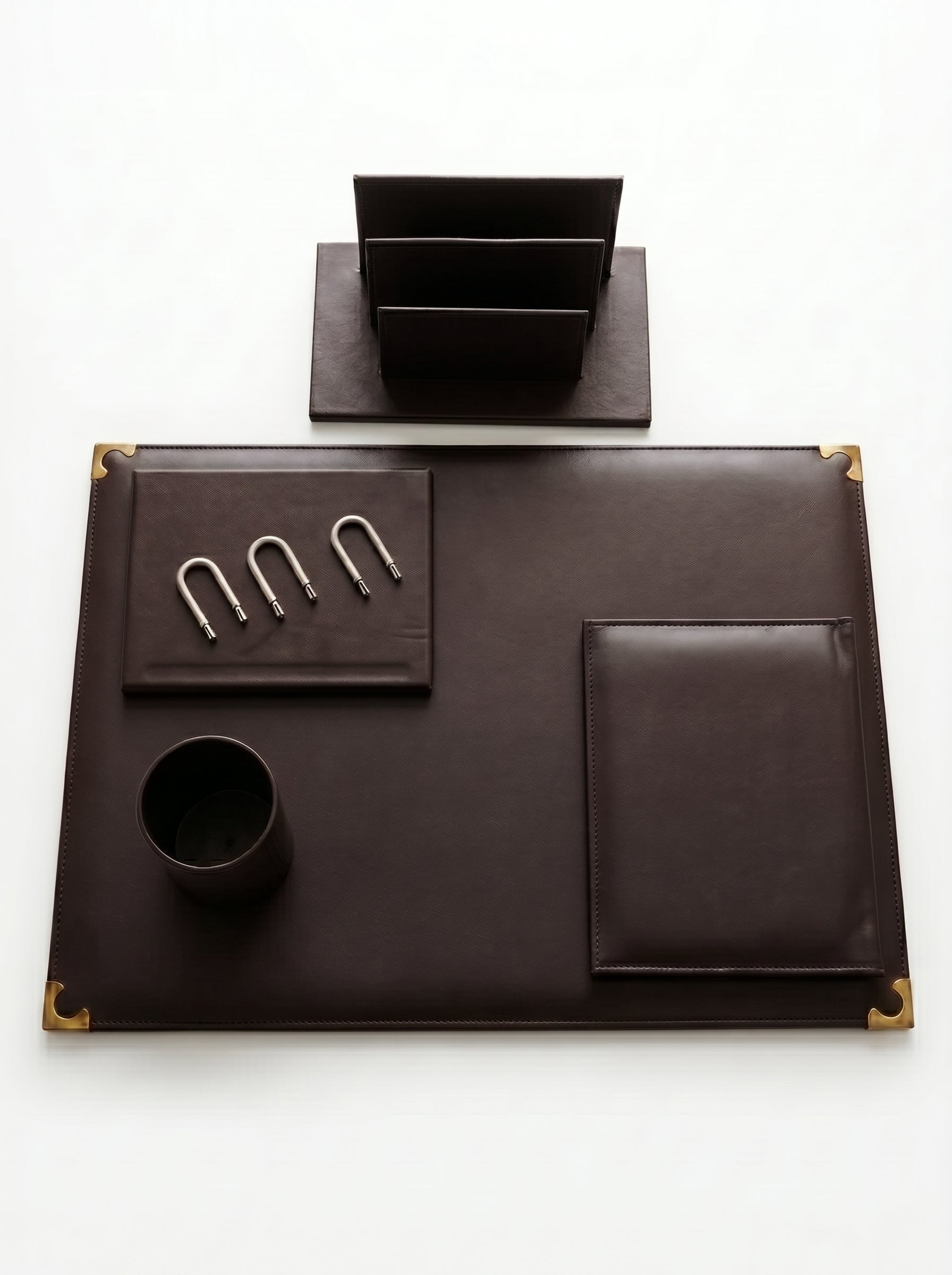 Ensemble de Bureau en cuir Complet - Accessoires de Bureau Pro Image secondaire du produit