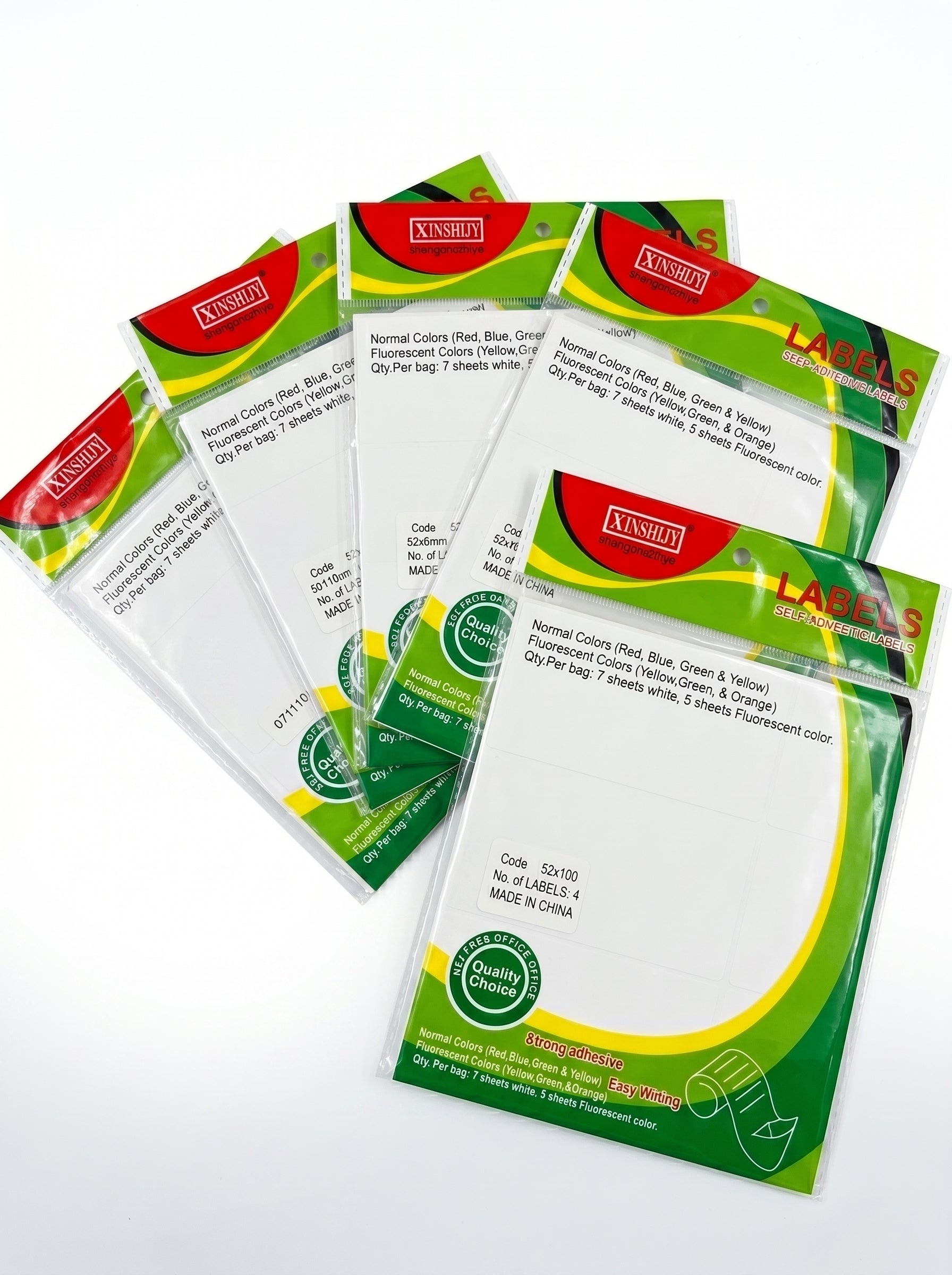 Lot de 10 Feuilles : etiquettes adhèsive 10f QUALITE Pro Maroc Image principale du produit