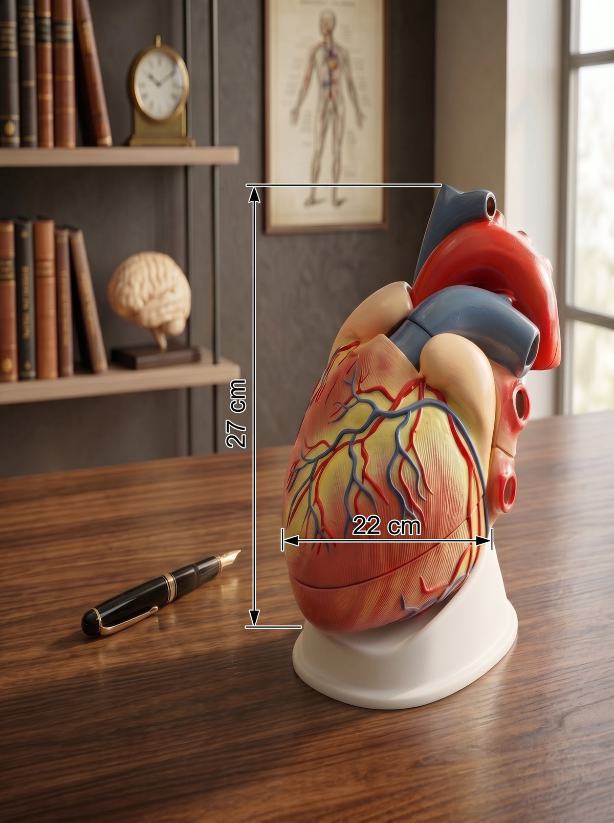 Modèle Anatomique Cœur 3D 22*27 cm