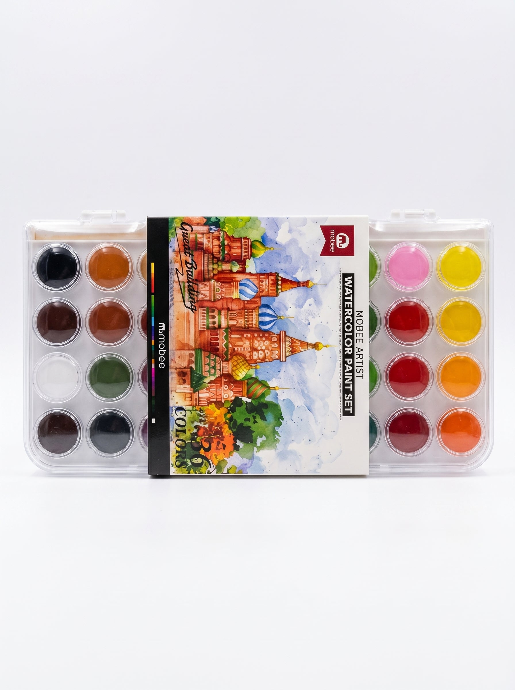 Aquarelle Mobee 36 couleurs - Coffret de peinture aquarelle complet