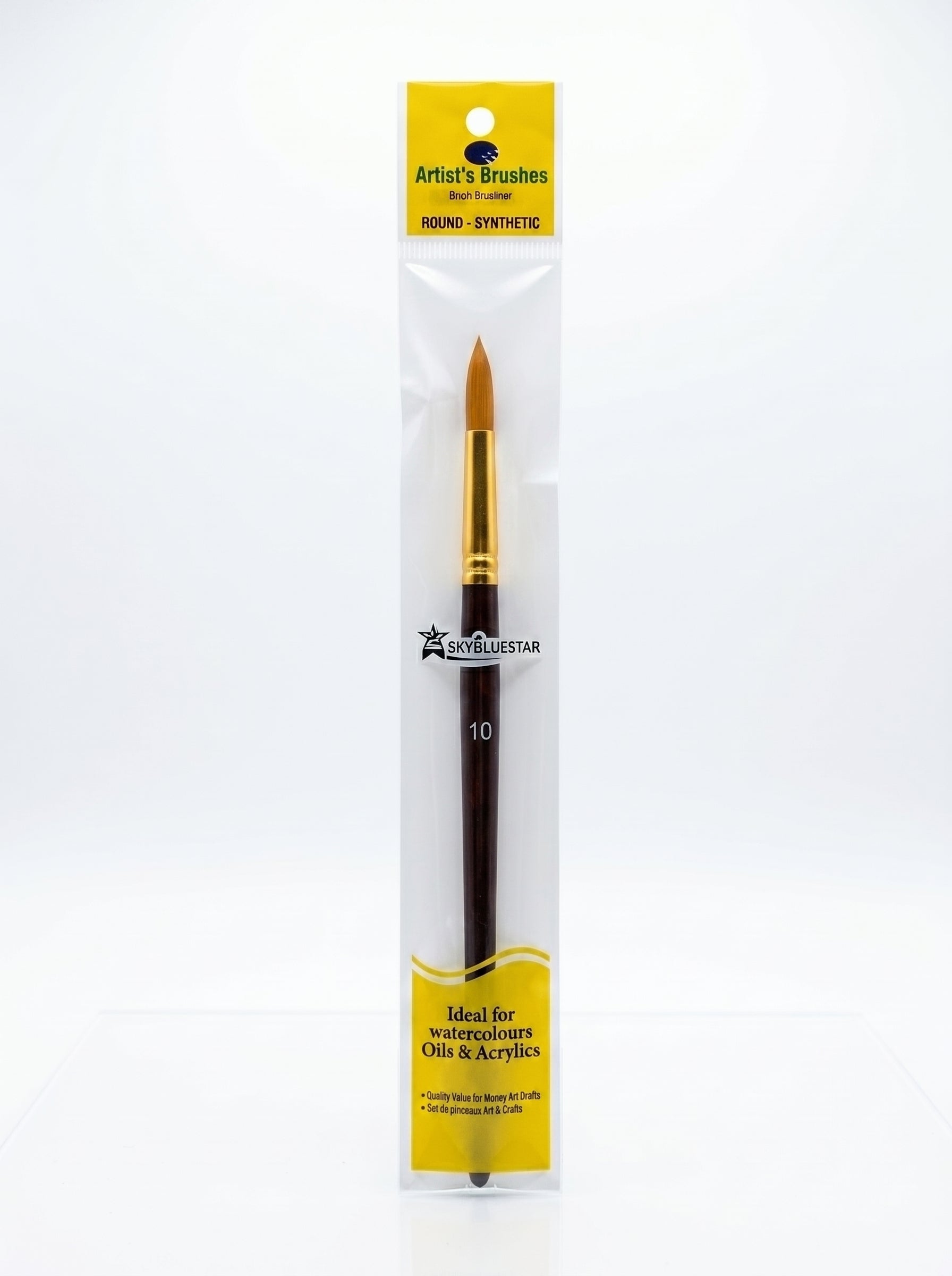 Pinceau scolaire - Set de 2 pinceaux : N°6 et N°10