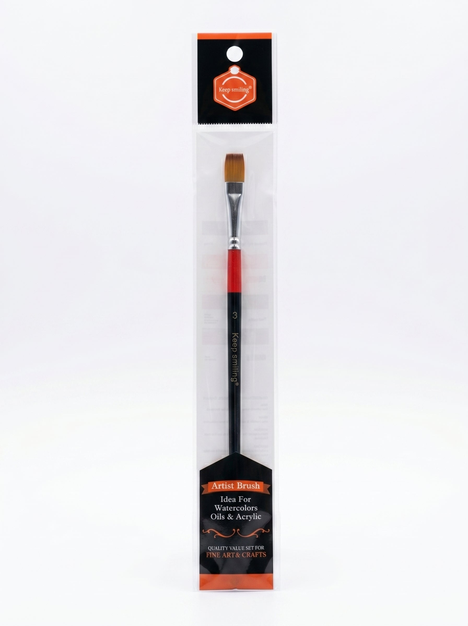 Pinceau plat peinture – Taille n°3 Et n°6– Qualité Beaux-Arts