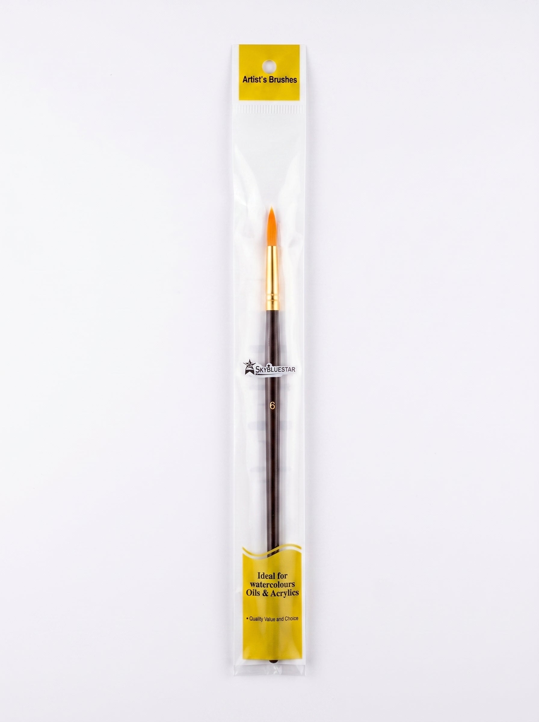 Pinceau scolaire - Set de 2 pinceaux : N°6 et N°10