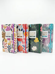 Carnet scolaire A5 TOPKALL avec fermeture élastique et motif floral moderne
