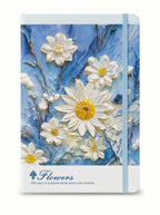 NoteBook A5 200p a fermeture elastique topkall - Collection Floral Bleu