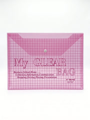 Enveloppe Plastique à Bouton Pression - Chemise Porte-Document pour Bureau et École