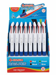 Stylo à Bille 4 Couleurs Keyroad – Fournitures Scolaires et Bureau