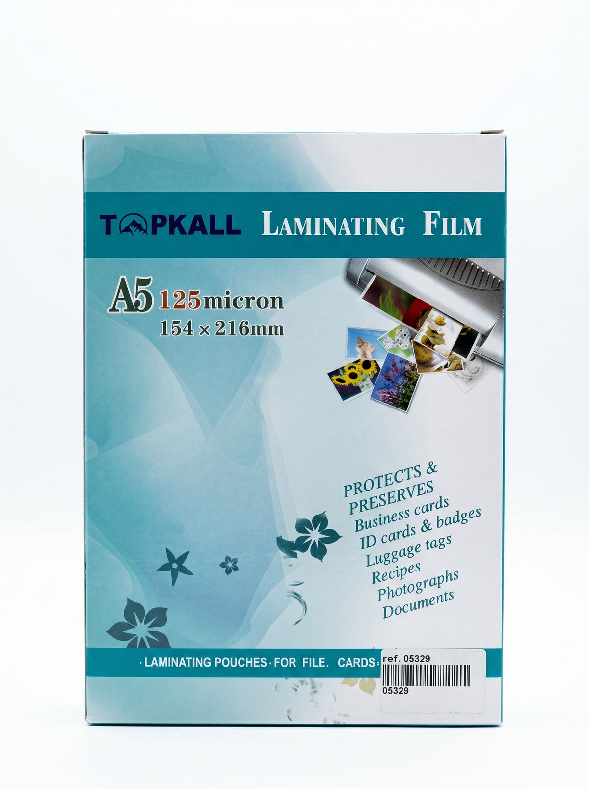Papier laminating pouches film A5 125mic 154*216mm 100pcs - Qualité Pro