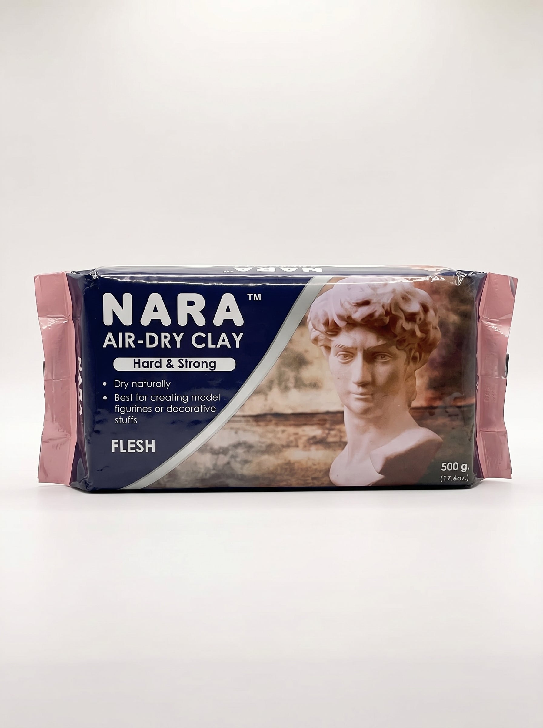 Pâte à Modeler Durcissante à l’Air 500g 4 Couleurs NARA