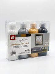 Peinture acrylique 100ml 4 couleurs Keep Smiling – Set artistique