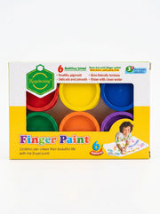 Peinture à Doigts 6 Couleurs KEEP SMILING - Pour Enfants