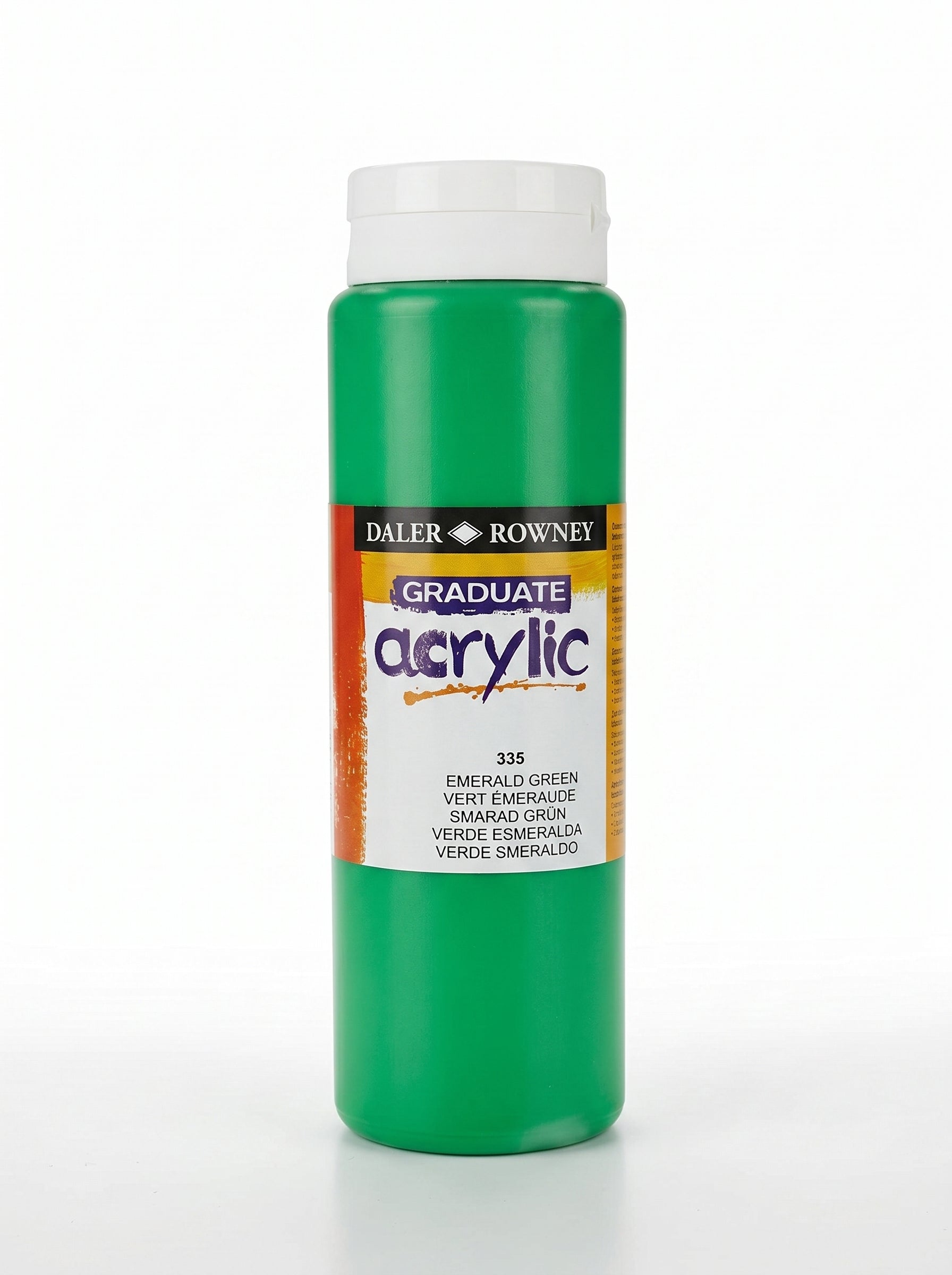 Peinture Acrylique Vert Émeraude 500ml : Grand Format Scolaire