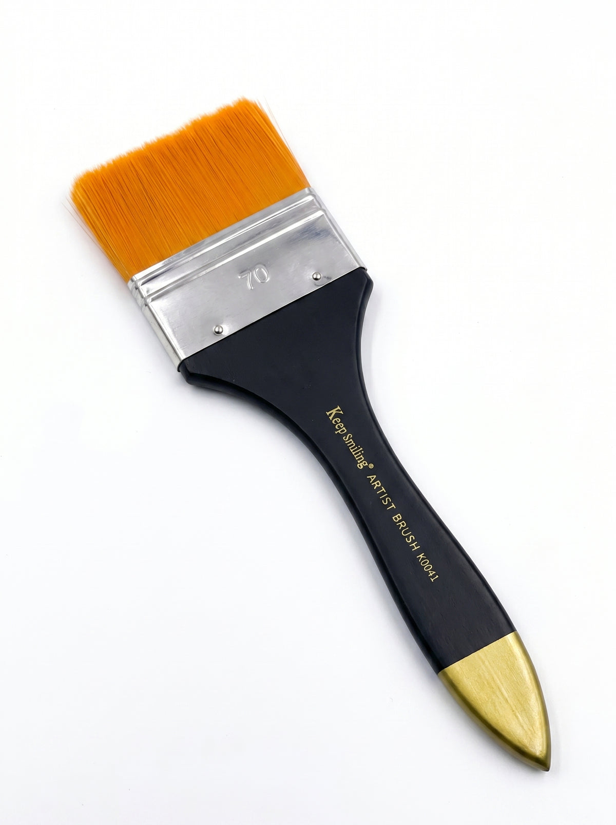Pinceau Plat N° 70 avec Manche - Brosse de Qualité