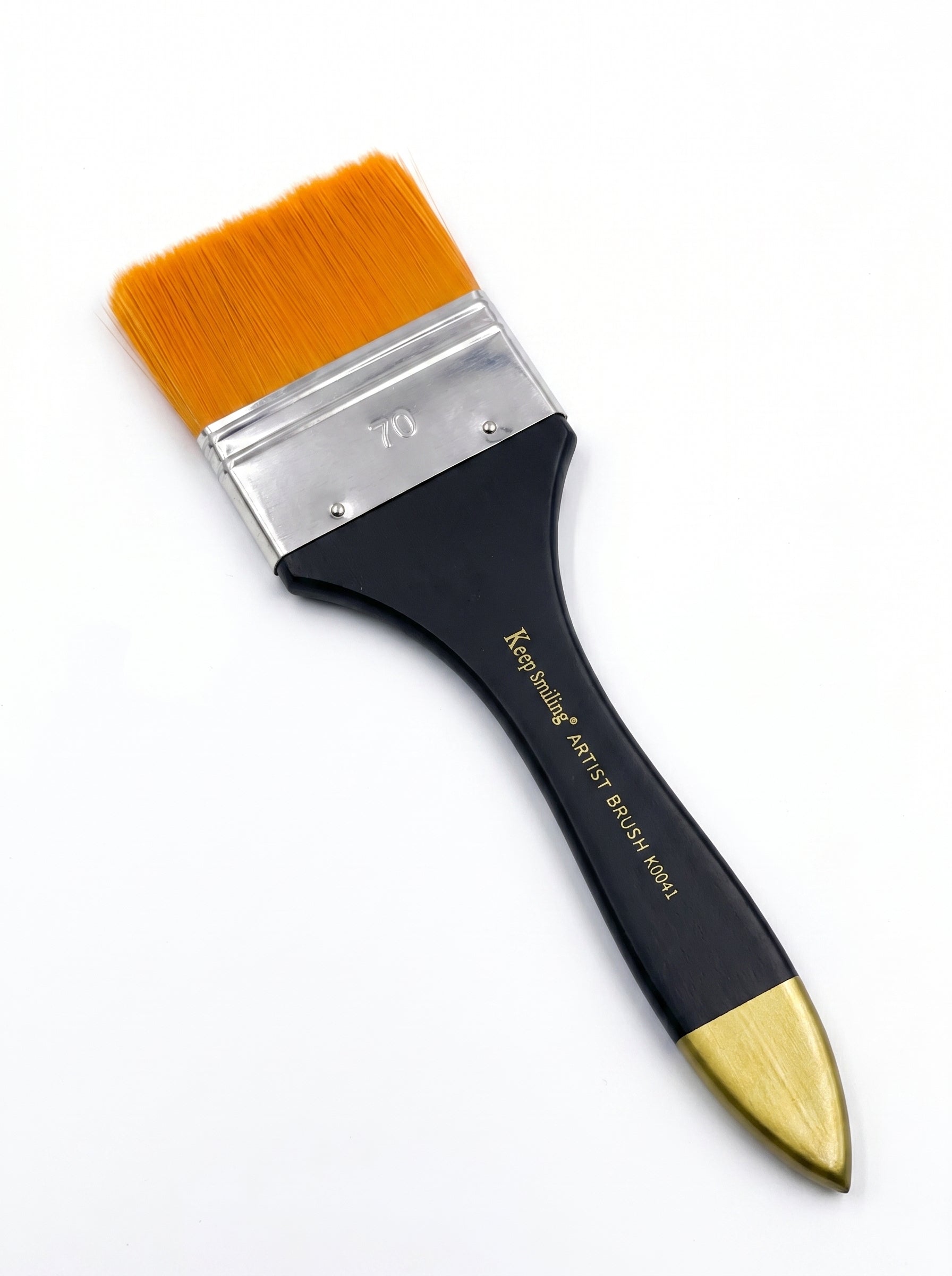Pinceau Plat N° 70 avec Manche - Brosse de Qualité