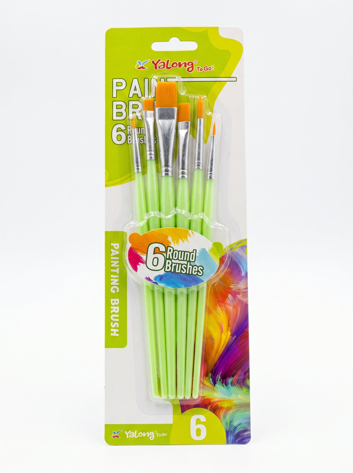 Pinceau brosse 6pcs Yalong To Go - Idéal Loisirs Créatifs