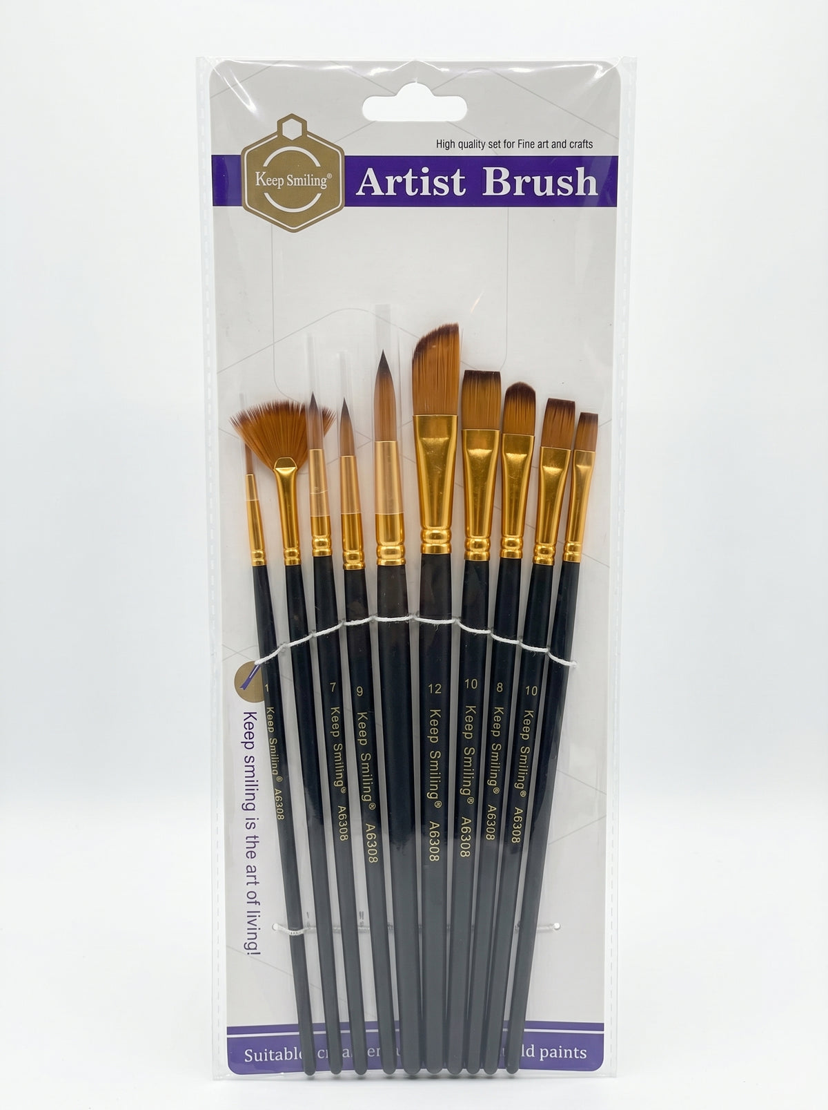 Pinceau 12pcs / Keep Smiling - Set Complet pour Peinture