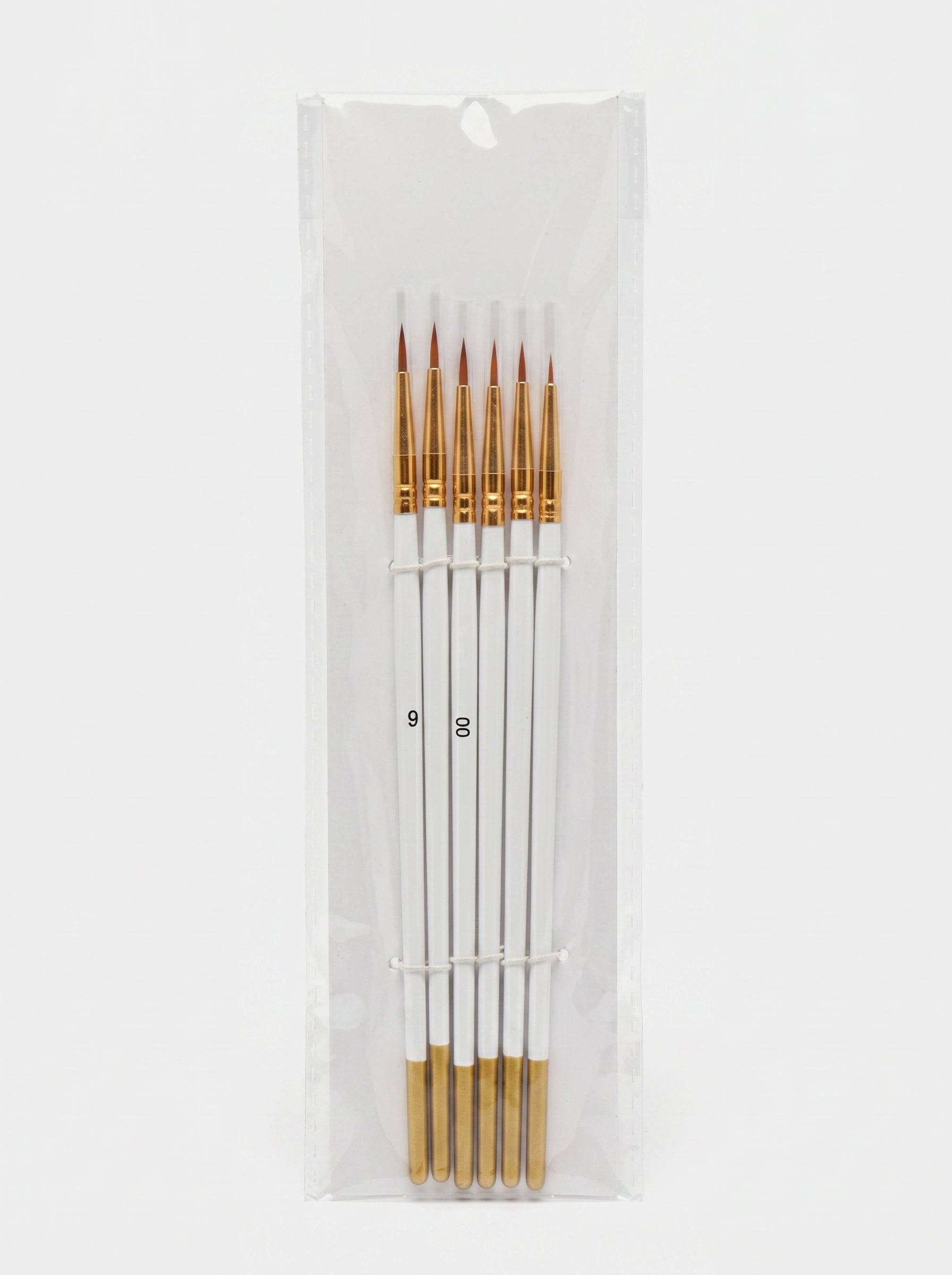 Pinceaux fins de précision 6 pcs – Assortiment complet pour artistes Image principale du produit