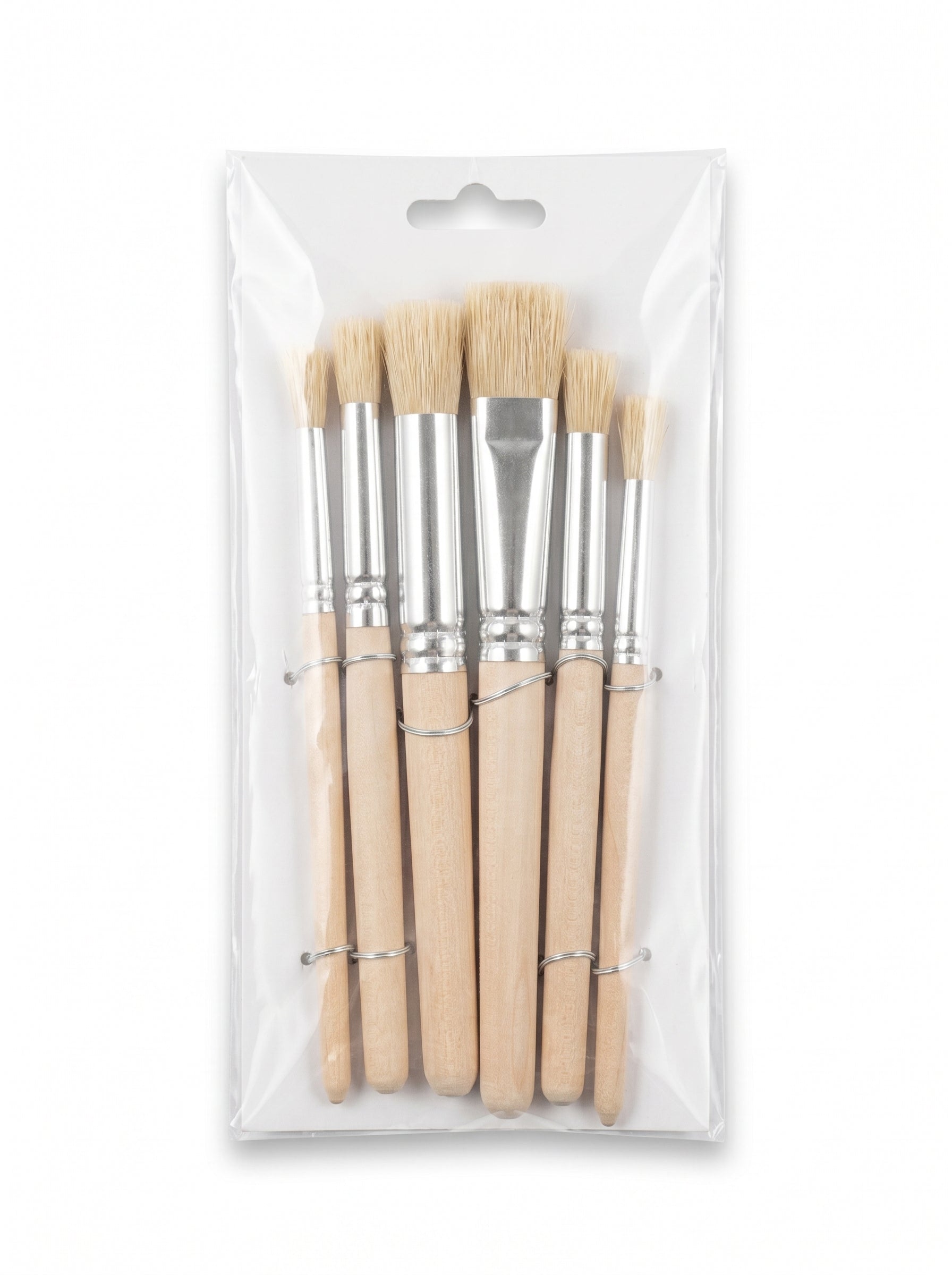 Pinceau rond peinture 6 pcs – Set de pinceaux artistiques professionnels Image principale du produit