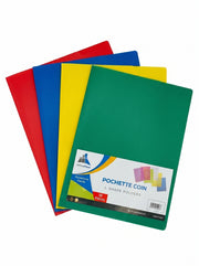 Lot Pochette de Coin Plastique 10pcs - Rangement Documents A4