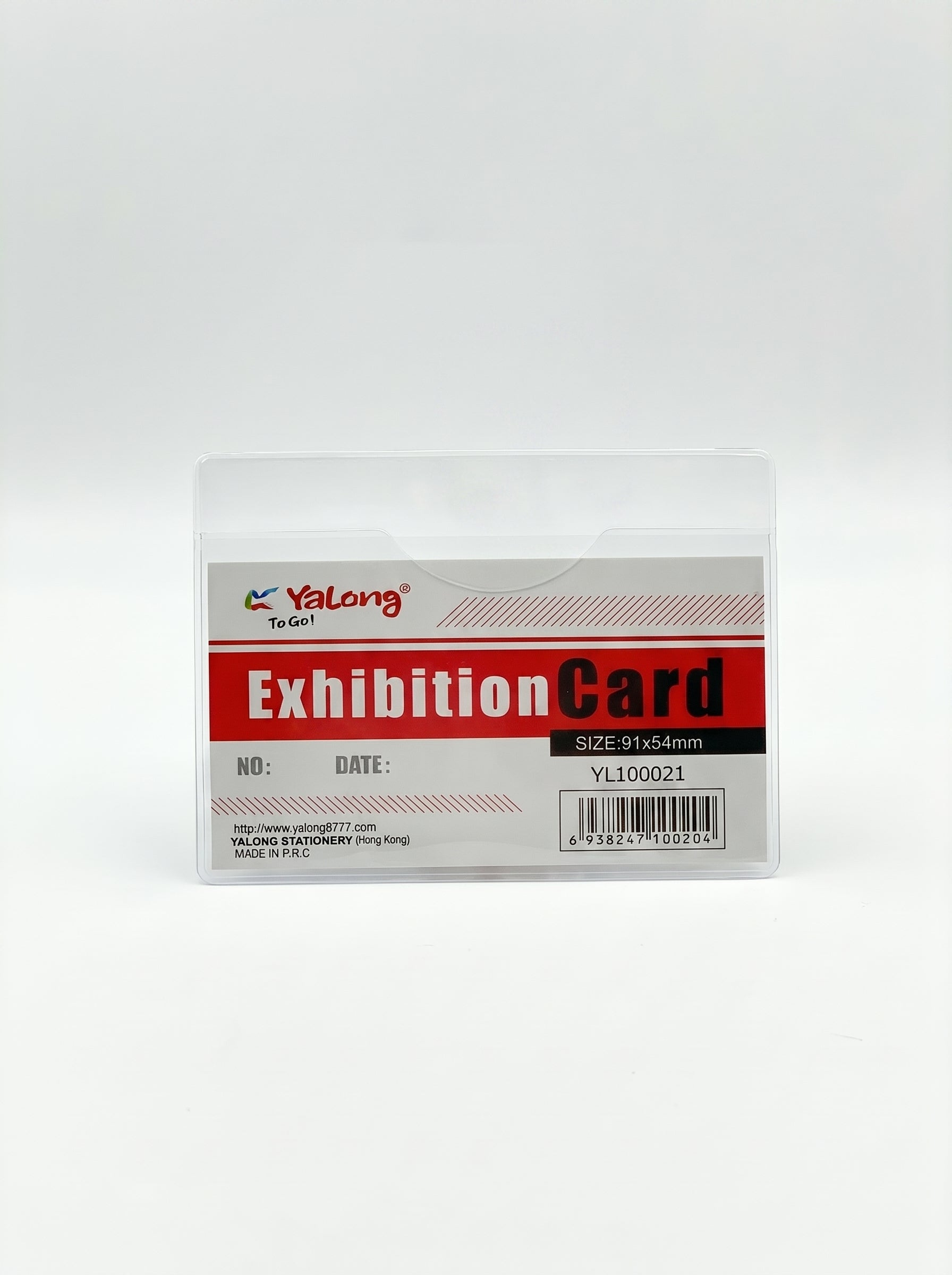 Badge en plastique Yalong To Go - Porte-Badge Professionnel Transparent