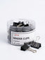 Pince à Clip 24 PCS Métal Noir