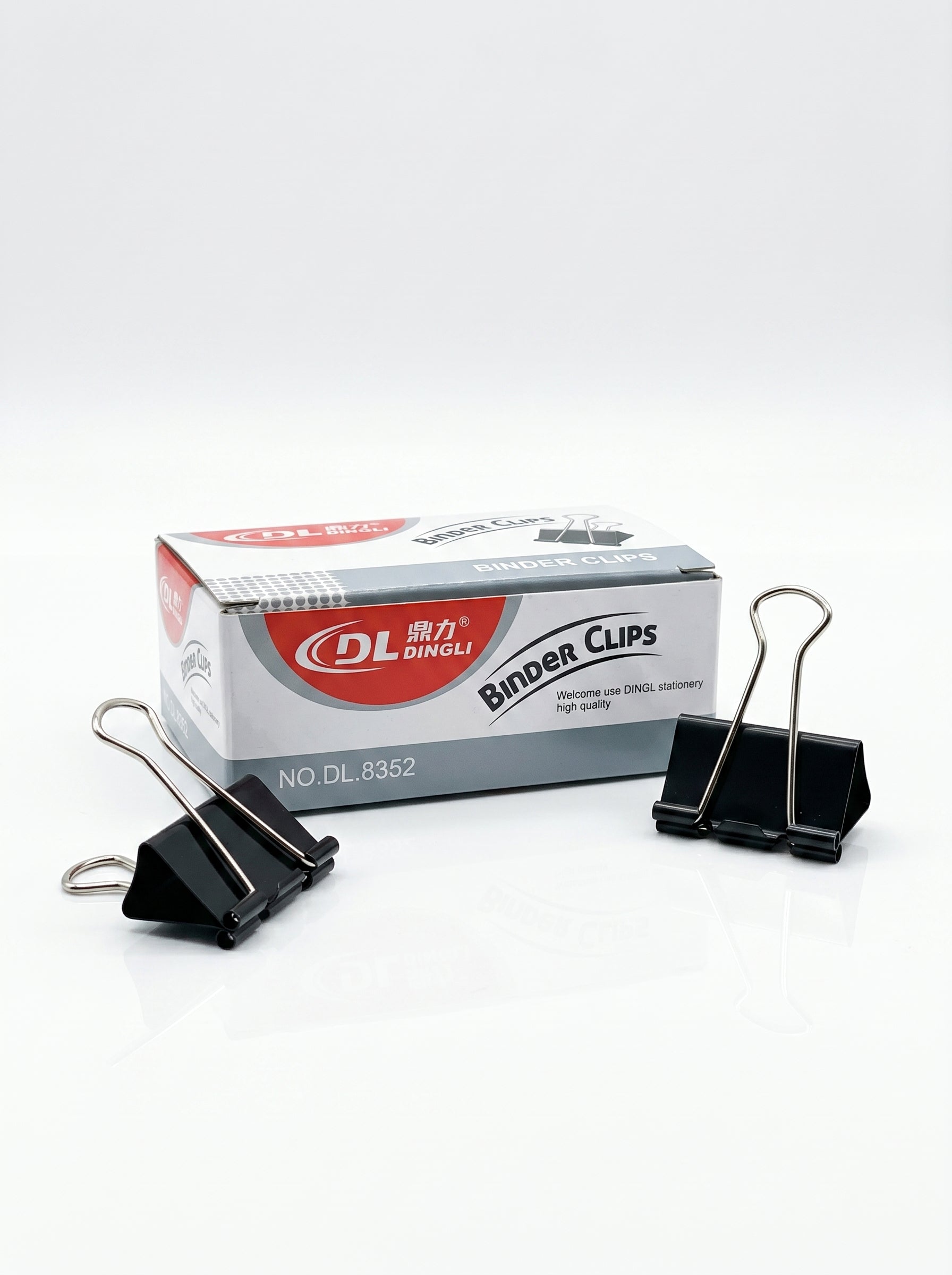 Pince à Clip 12pcs 25mm dl Métal Noir