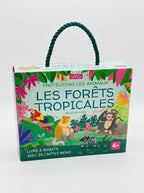 Coffret Sassi Forêts Tropicales : Protégeons les Animaux – Livre + Mémo