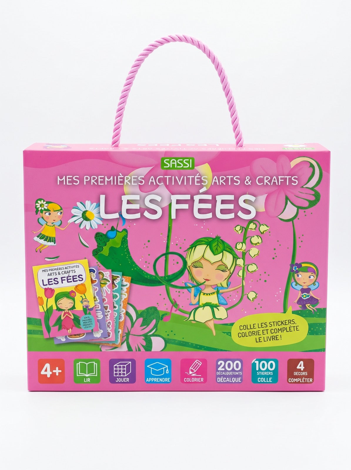 Coffret loisirs créatifs enfant - Valisette d'Activités (Thème Fées ou Château Fort)