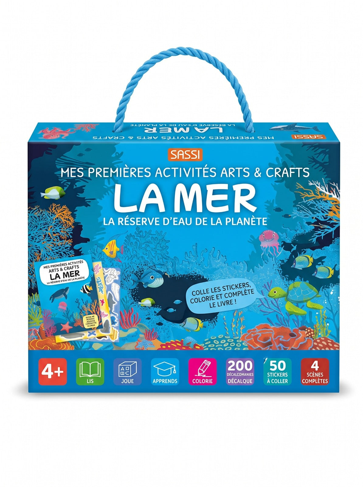Coffret loisirs créatifs enfant - Valisette d'Activités (Thème Fées ou Château Fort)